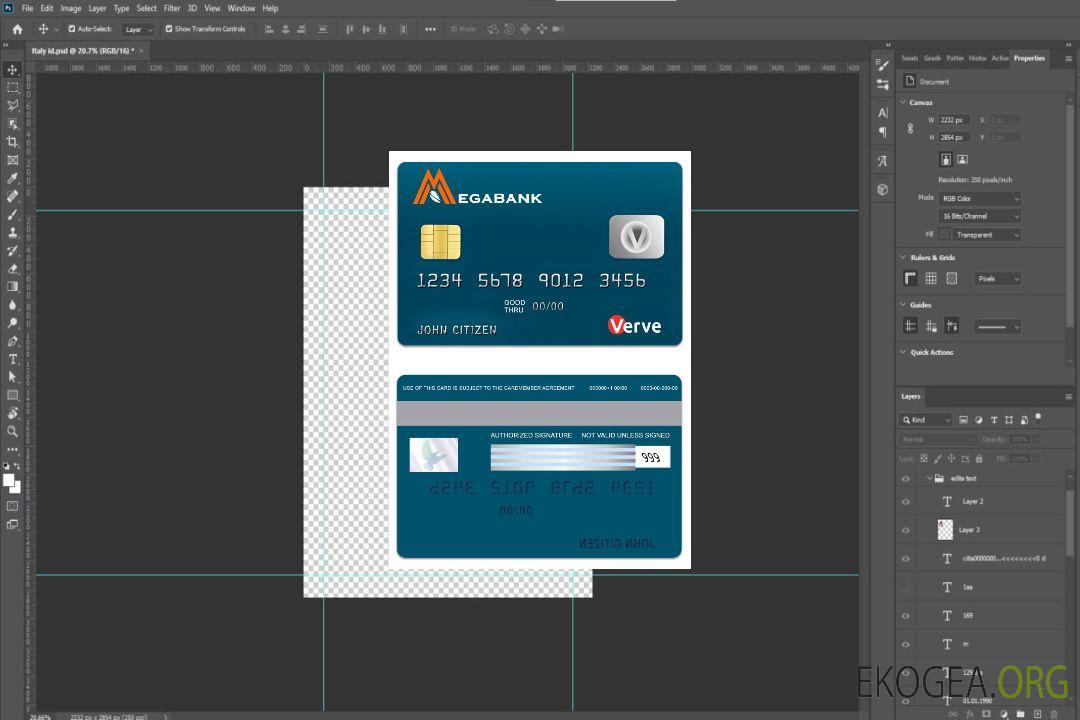 Carte Gambie MegaBank Verve template Carte Gambie MegaBank Verve template